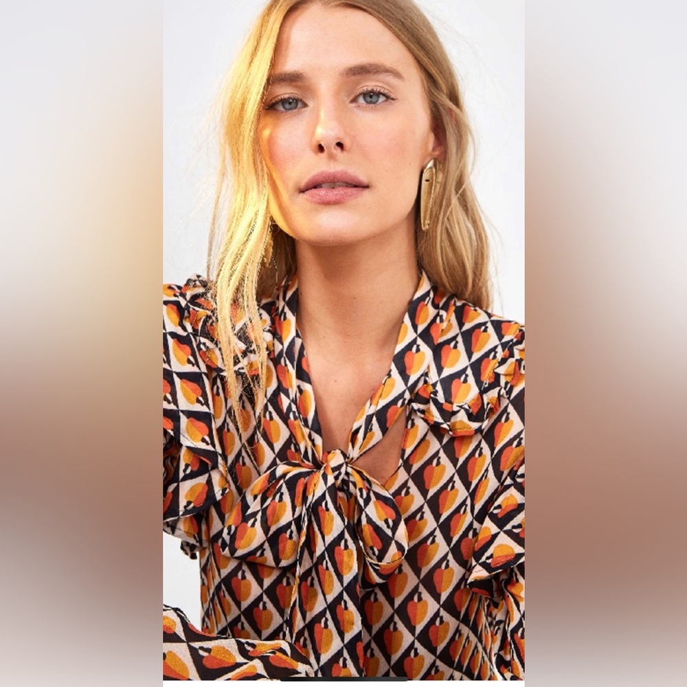 FARM Rio Multicolor Geometric Blouse